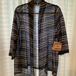 NWT Beautiful light blue ombré Kasper Cardigan size 2X